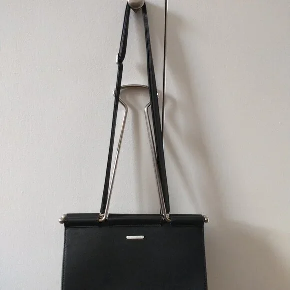 Studio Cult Binder Clip Bag Purse in Black and Silver - Picture 6 of 16